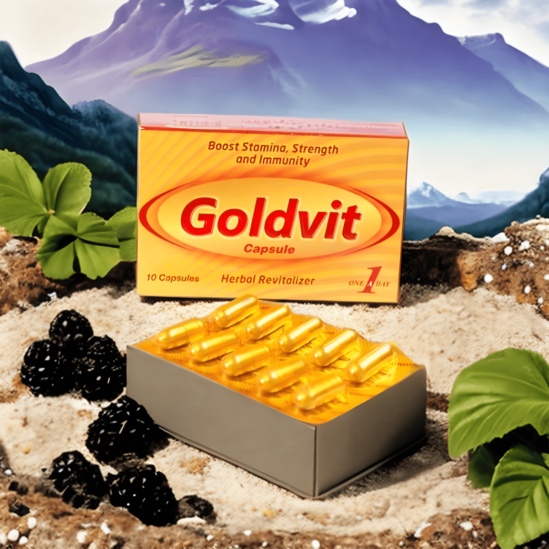 Goldvit Capsules : health nutrition supplement for general weakness , Low Immunity • General Debility . and Muscular Weakness